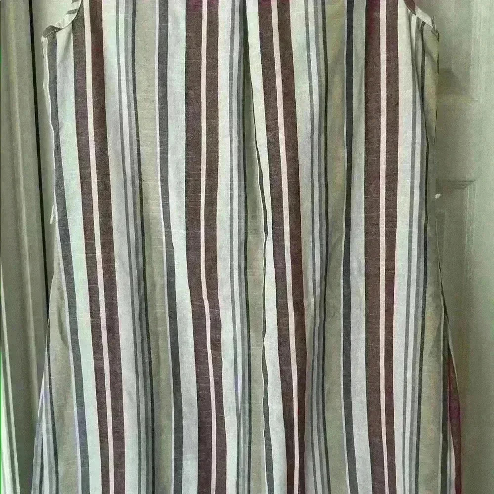 Mlle Gabrielle size medium striped sleeves dress - Picture 2 of 4